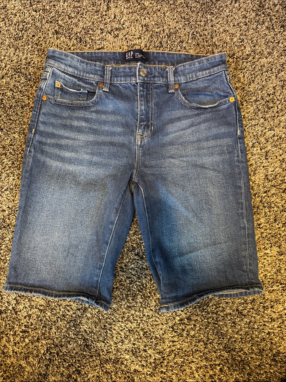 GAP Women's Denim Bermuda Shorts in Blue Wash